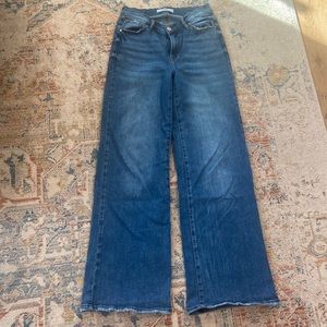 Risen Wide Leg Jeans